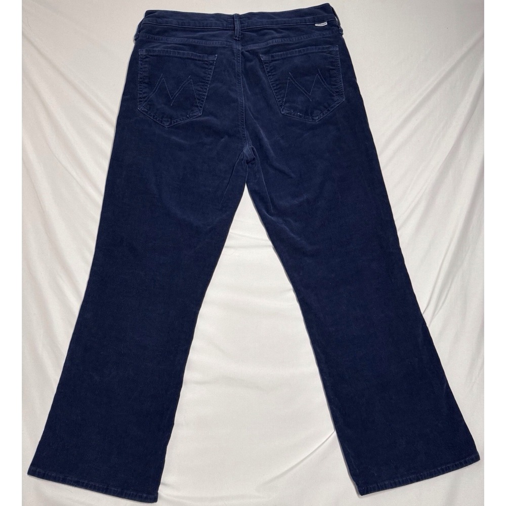 Mother The Outsider Crop Hopscotch Blue Corduroy Womens Size 29 - Picture 5 of 7
